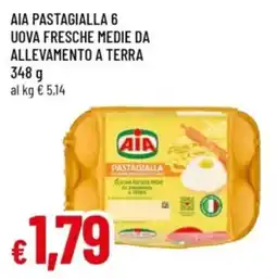 Famila Aia pastagialla uova fresche medie da allevamento a terra offerta