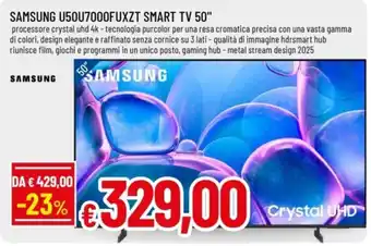 Samsung U50U7000FUXZT Smart TV 50"