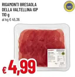 Famila Rigamonti bresaola della valtellina igp offerta