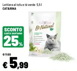 Iper La Grande Lettiera al tofu e té verde CAT&RINA offerta