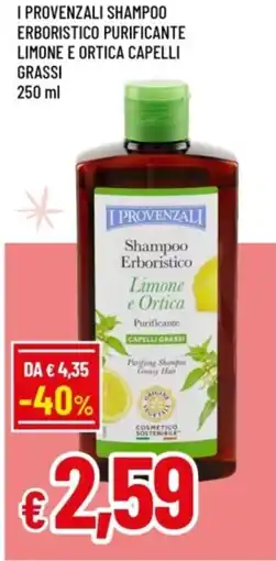 Famila I Provenzali Shampoo Erboristico Purificante Limone e Ortica offerta
