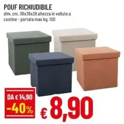 Famila Pouf richiudibile offerta