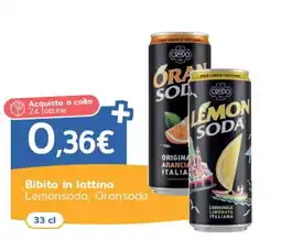 C+C Italmarket Lemonsoda, Oransoda offerta