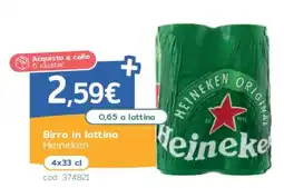 C+C Italmarket Birra in lattina Heineken offerta