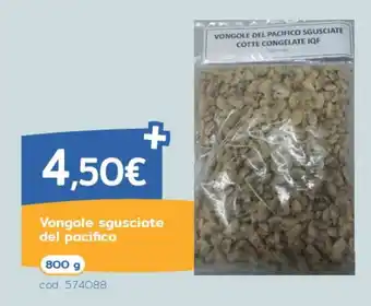 Vongole sgusciate del pacifico