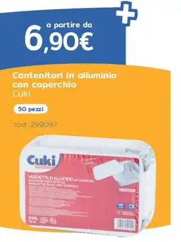 C+C Italmarket Contenitori in alluminio con coperchio Cuki offerta