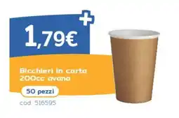 C+C Italmarket Bicchieri in carta offerta