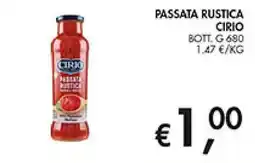 Maxi Coal Passata rustica Cirio offerta