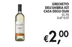 Maxi Coal Grechetto dell'Umbria IGT Casa degli Olmi offerta