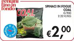 Maxi Coal Spinaci in foglie Coal offerta