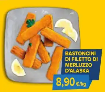 Bastoncini di filetto di merluzzo d'Alaska