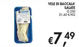 Maxi Coal Vele di baccalà salate offerta