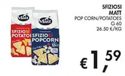 Maxi Coal Sfiziosi Matt Popcorn/Potatoes offerta