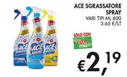 Maxi Coal Ace sgrassatore spray offerta