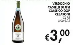 Maxi Coal Verdicchio Castelli di Jesi Classico DOP Cesaroni offerta
