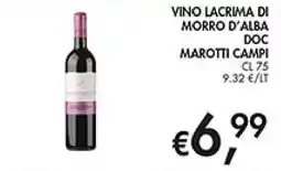 Maxi Coal Vino Lacrima di Morro d'Alba Doc Marotti Campi offerta