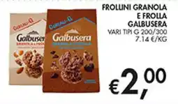Maxi Coal Frollini granola e frolla Galbusera offerta