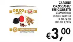 Maxi Coal Capsule orzo caffe' tre gobbetti offerta