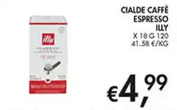 Maxi Coal Cialde caffè espresso ILLY offerta