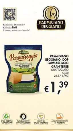 Maxi Coal Parmareggio Parmigiano Reggiano Dop Gran Terre Grattugiato offerta