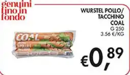 Maxi Coal Wurstel pollo/tacchino Coal offerta