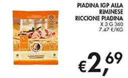 Maxi Coal Piadina IGP alla riminese Riccione Piadina offerta