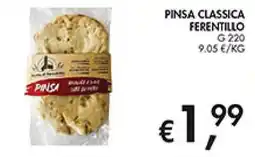 Maxi Coal Pinsa classica Ferentillo offerta