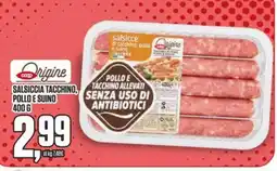 Coop Master Alleanza 3.0 Salsiccia tacchino, pollo e suino Origine offerta