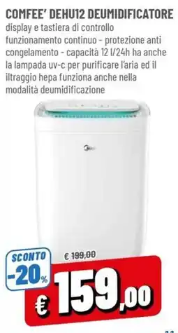 Famila Comfee' dehumidificatore offerta