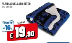Famila Plaid agnellato Inter offerta