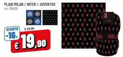 Famila Plaid Milan / Inter / Juventus offerta