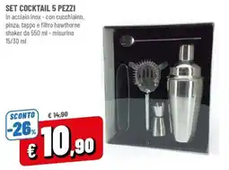 Famila Set cocktail 5 pezzi offerta