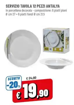 Famila Servizio tavola 12 pezzi Antalya offerta
