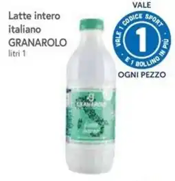 Famila Superstore Latte intero italiano Granarolo offerta