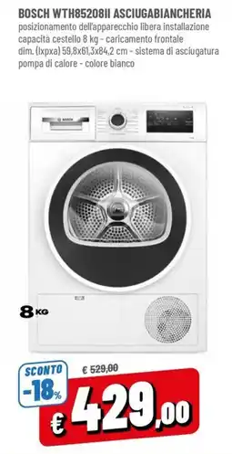 Famila Bosch asciugabiancheria offerta