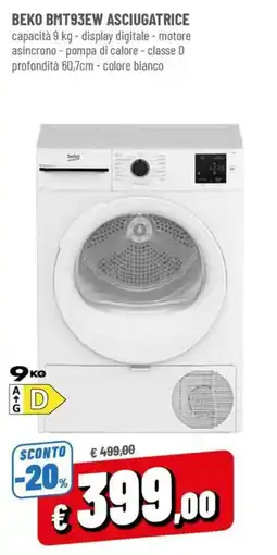 Famila Beko asciugatrice offerta
