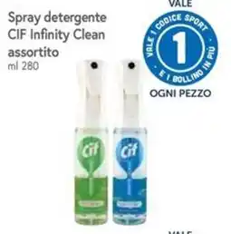 Famila Superstore Spray detergente CIF Infinity Clean assortito offerta