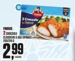 Coop Master Alleanza 3.0 Findus 2 Crocchette classiche o agli spinaci offerta