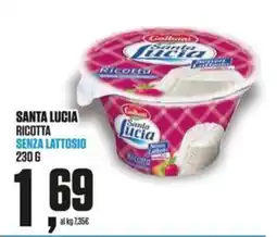 Coop Master Alleanza 3.0 Santa Lucia Ricotta senza lattosio offerta