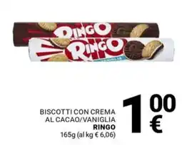 Supermercati Gulliver Biscotti con crema Ringo offerta