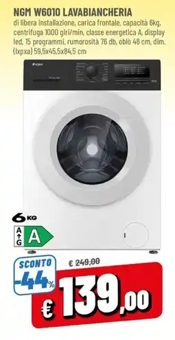 Famila NGM W6010 Lavabiancheria offerta