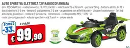 Famila Auto sportiva elettrica 12V radiocomandata offerta