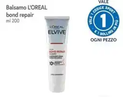 Famila Superstore Balsamo L'OREAL bond repair offerta