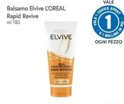 Famila Superstore Balsamo Elvive L'Oréal Rapid Revive offerta