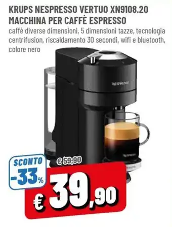 Krups Nespresso Vertuo macchina per caffè espresso