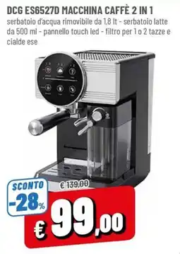 Famila DCG Macchina Caffè 2 in 1 offerta