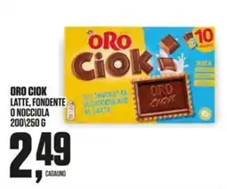 Coop Master Alleanza 3.0 Oro Ciok latte fondente o nocciola offerta
