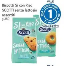 Famila Superstore Biscotti Si con Riso SCOTTI senza lattosio offerta