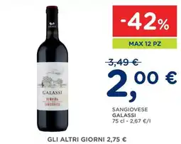 Poli Sangiovese Galassi offerta