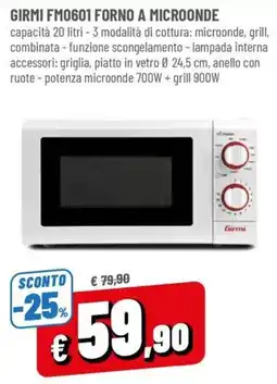 Famila Forno a microonde Girmi offerta